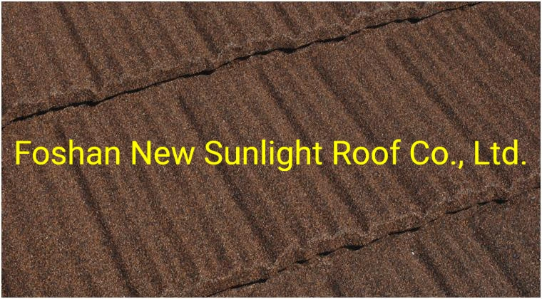 Wood Shake Colorful Stone Coated Metal Roof Tile Sheet