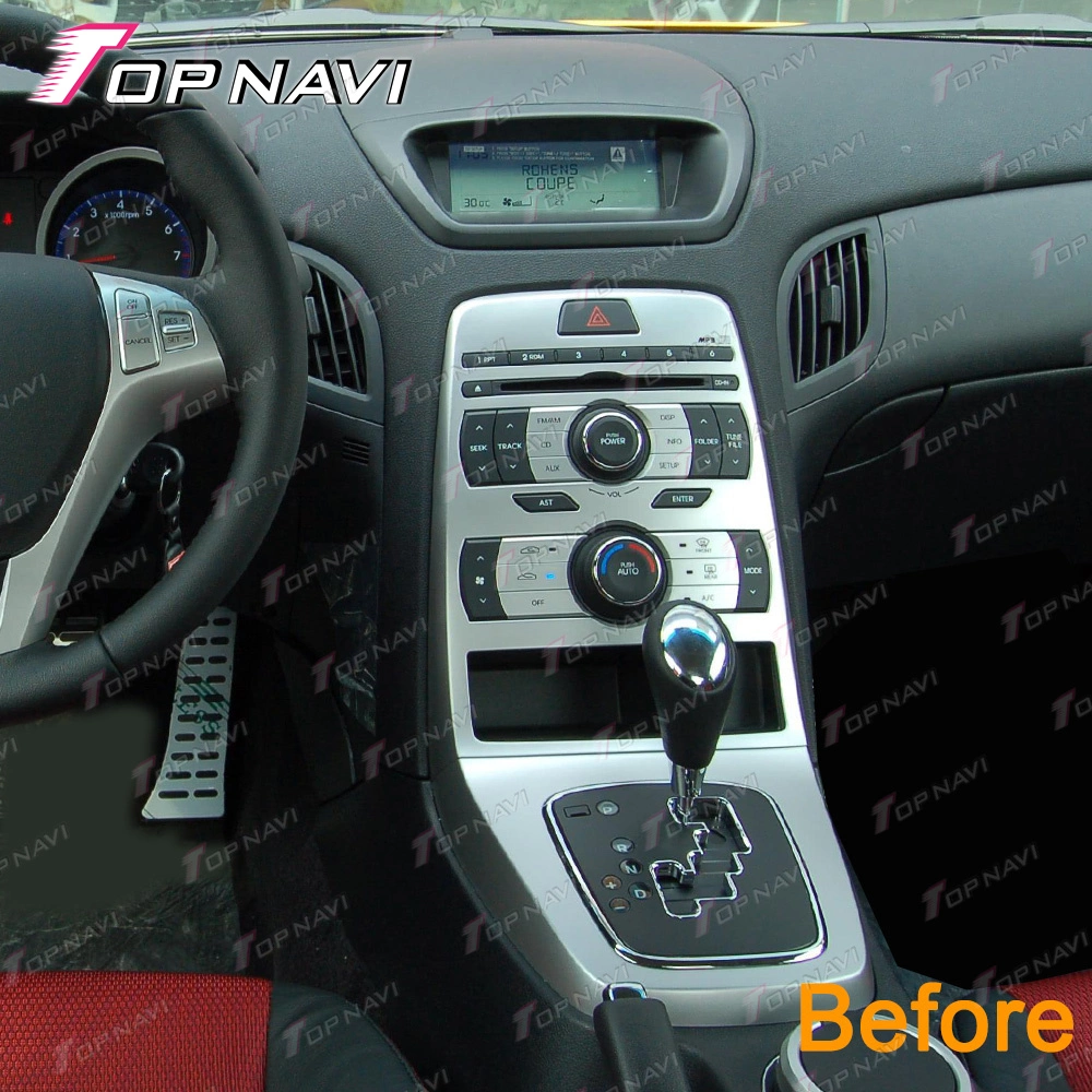 Double DIN 2 DIN estéreo para automóvel Android Market Rádio leitor de MP4 10,4 polegadas carro áudio automática do rádio leitor de DVD as GPS para a Hyundai Rohens Gênesis Coupe 2005 - 2008