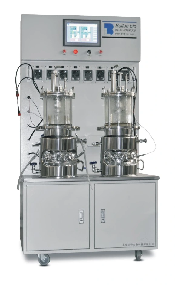 Parrallel Mini Glass Fermenter Enzyme Bioreactors as Drugs Bioreactor Selection
