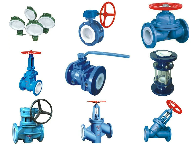 PTFE / F4 Lined Butterfly Valve (Ball Valves CS/F46, D371F4-16C, Pneumatic Q641F46-16C) for Chemical Acid Tank