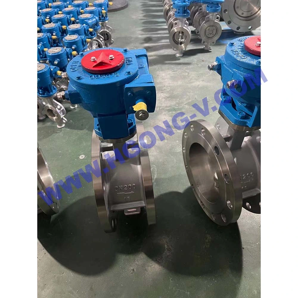 API/DIN/GOST Pneumatic Electric Carbon Steel 304 CF8m Wafer Lug Eccentric Wcb Flange Butterfly Valve for Oil