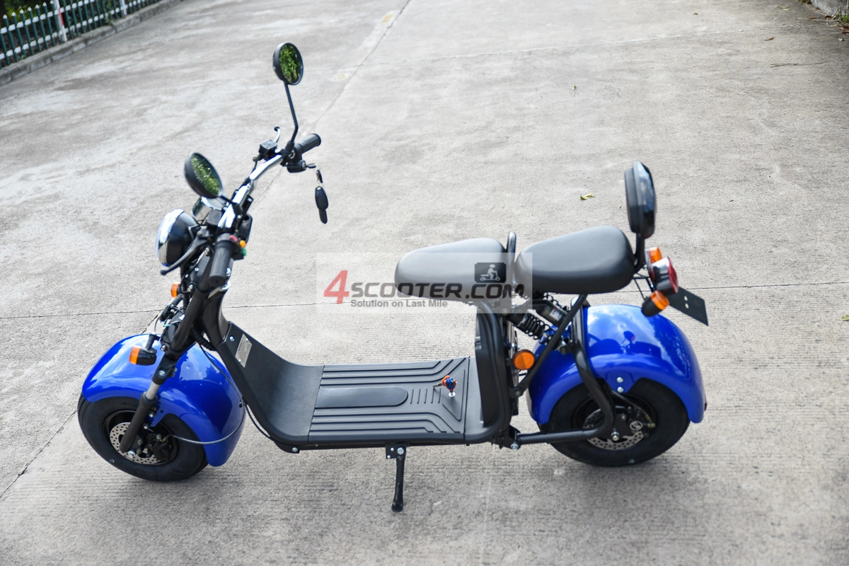 Road Legal 60V 1500W 2000W 3000W 5000W Electric Motorcycle Chopper EEC Citycoco Scooter Zhejiang Luqi Intelligent EEC Scooter