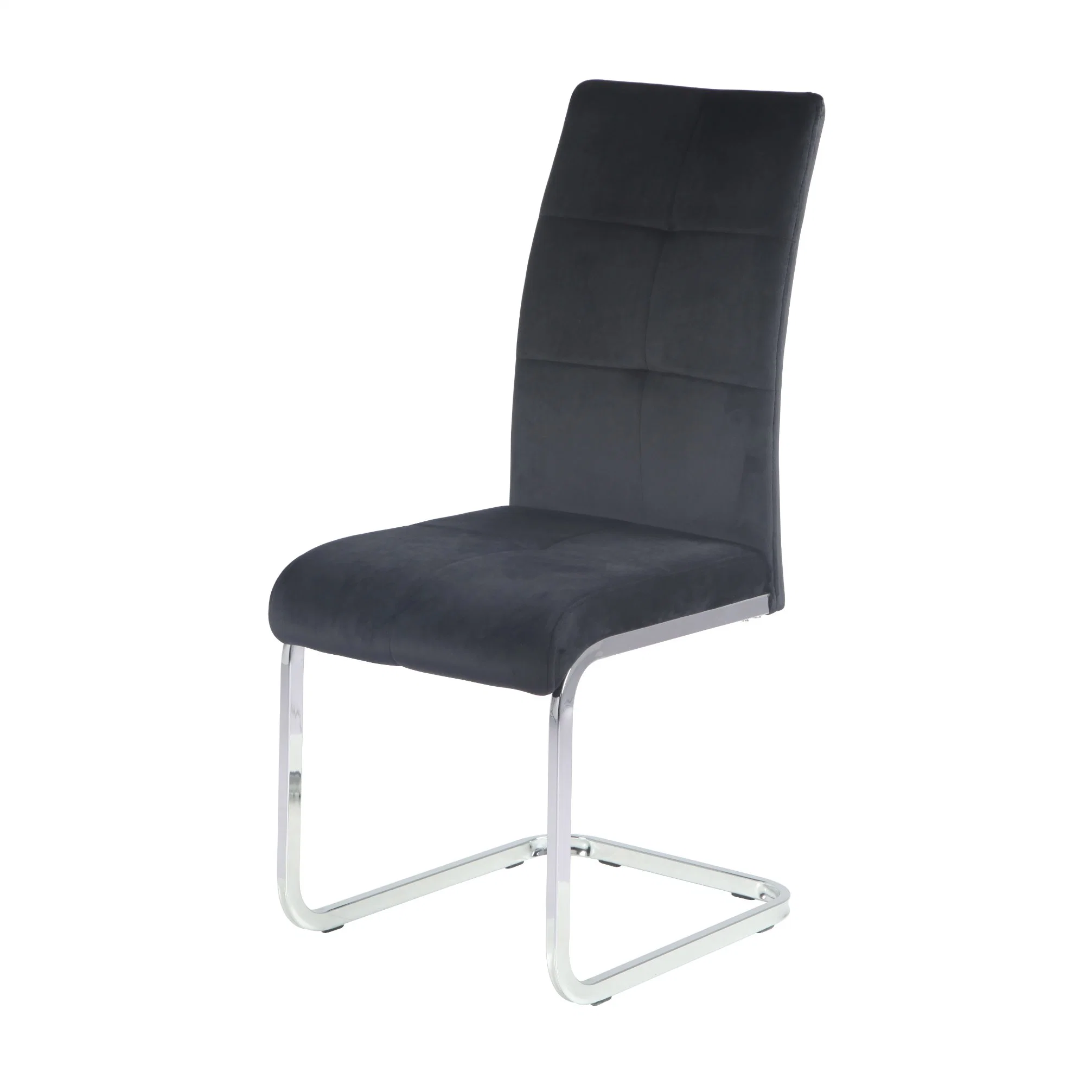 Fashionable PU Leather Chrome Dining Chairs with Chromed Legs Dining Chairs