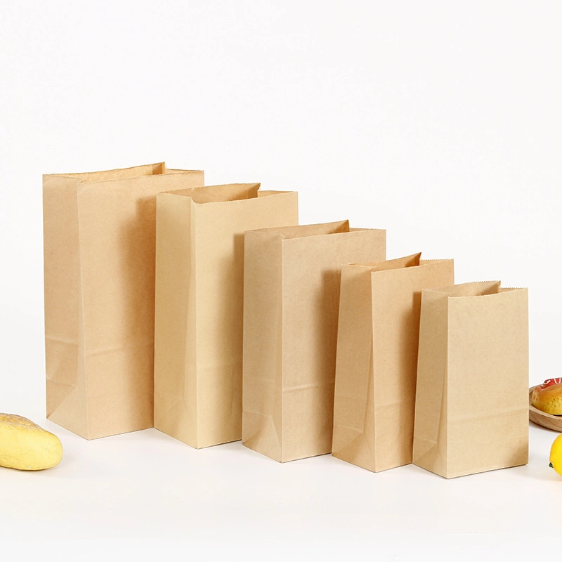 De fundo plano saco de papel Kraft Design Personalizado Bolsa quadrada para preparar chá e café Embalagem Saco térmico alimentar junta de papel Kraft (sem cola) tradicional