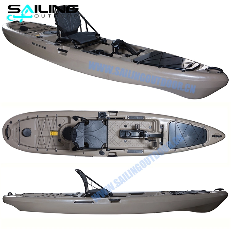 13ft Sit on Top Kayak de pesca de Ocean Drive Pedal canoa, pesca Pedales barco para la venta