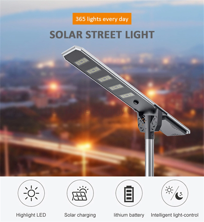Light Round Outdoor Lights Sensor Security Solar Street Lighet