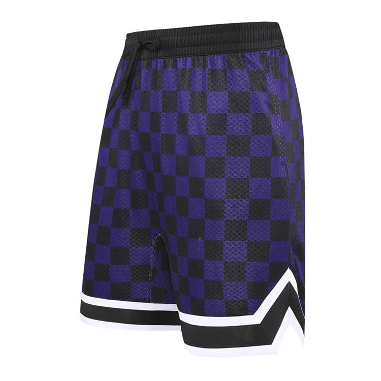 Pantalón corto deportivo deportivo de entrenamiento personalizado para hombre Print Logo Gym Basketball Ropa deportiva Casual Mesh Shorts pantalones cortos de malla