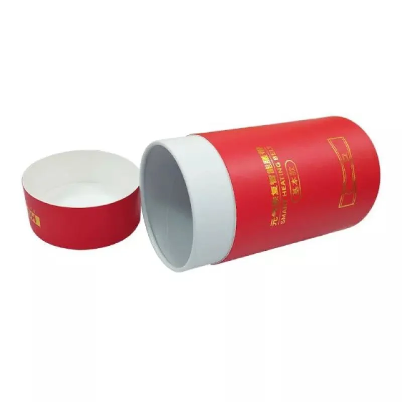 Banheira de venda de cartão personalizado tubo redondo do cilindro de papel de embalagem de chá de círculo à prova de Caixa