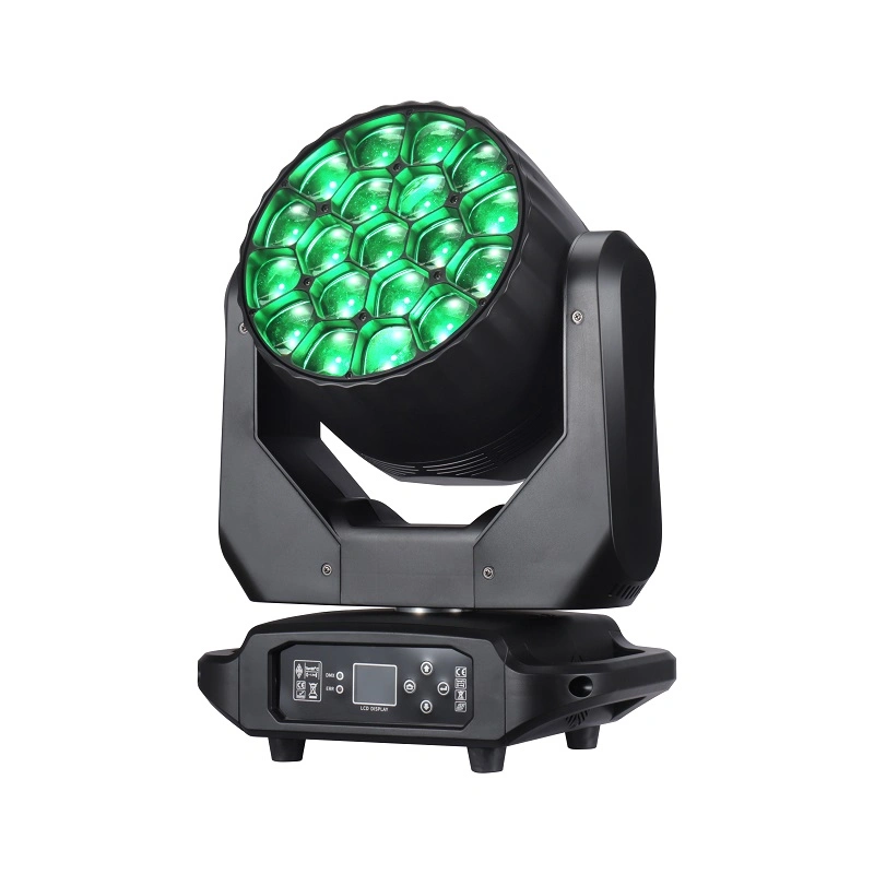 New Lighting Aura 19X40W RGBW 4in1 Zoom Beam K15 Wash Light DMX Controlled LED Moving Head Light