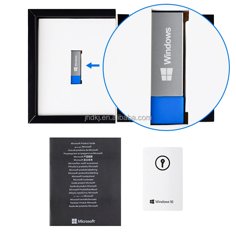 Windows 10 Professional 32 bits 64 bits, una unidad flash USB Windows 10 PRO USB Caja de venta