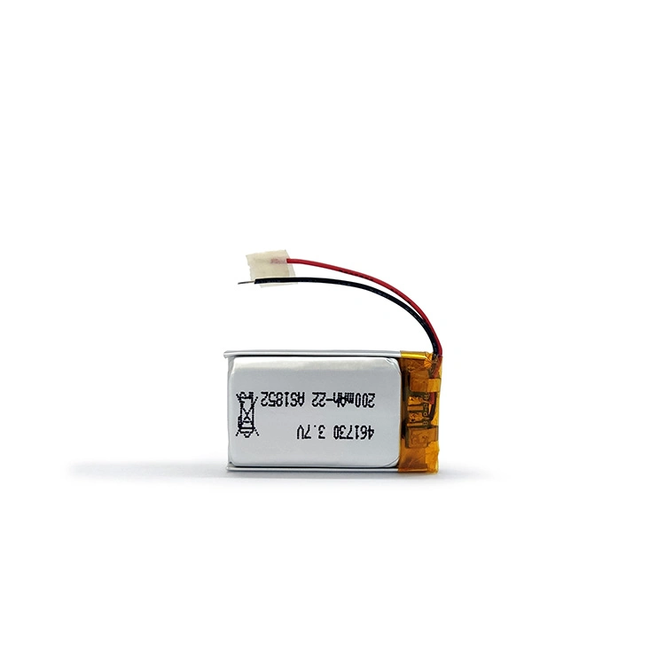 Top Model 461730 3.7V 200mAh Lithium Battery Lipo Batteries with UL1642/CB/Kc/Un38.3 Certificates