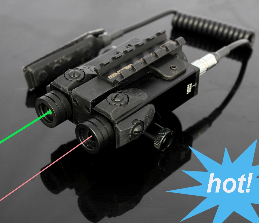 New Mil-Std Tactical Hunting Weapon Mountable Dual Beams Green Laser Sight with IR Laser Scope Combo (ES-FX-4GIR-ML)