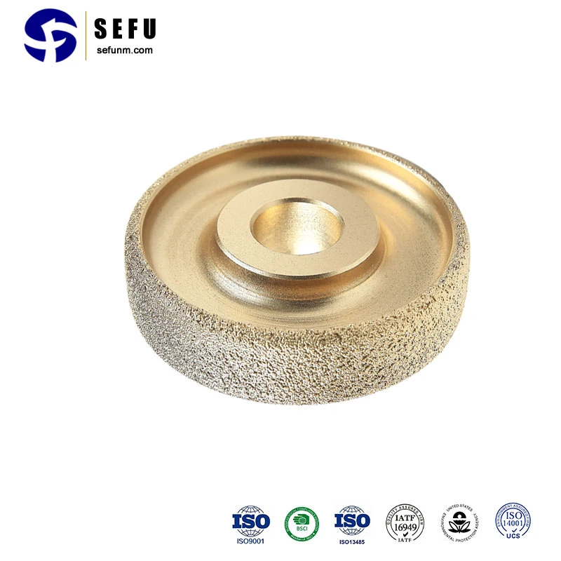 Sefu China Brazed Diamond Drilling Tools Supplier Vacuum Brazed Diamond Grinding Wheel Carving Tool Abrasive Disc Diamond Polishing Wheel for Angle Grinder