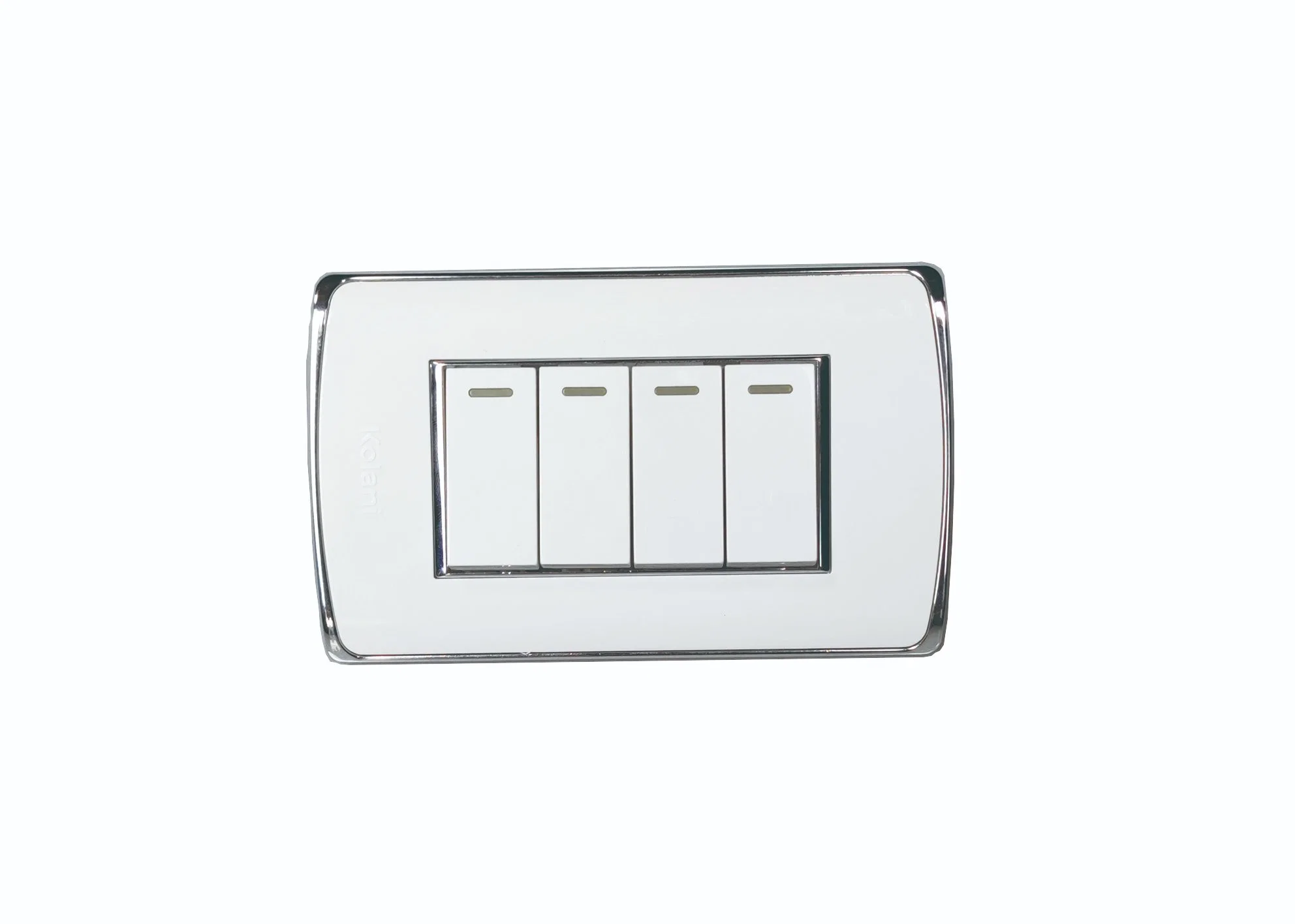 Wall Mounted 4 Gang Electrical Power Switch Control with Indictor