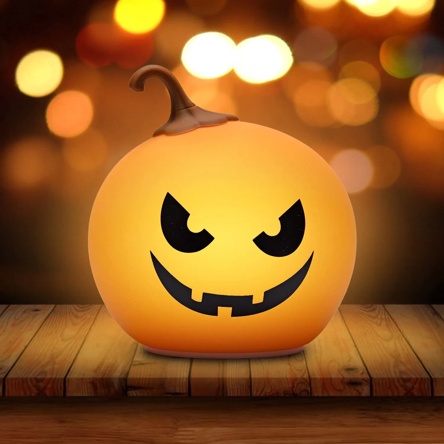 Pumpin Silicone Night Light Halloween Gift with Remote Control