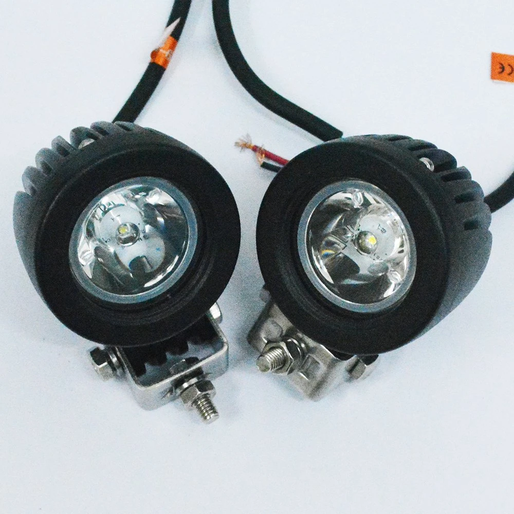 10W Round Automotive LED Working Light Car Motorcycle Bike Spot Flood Lamp Tractor Hot Sale LED Light White LED Driving Light