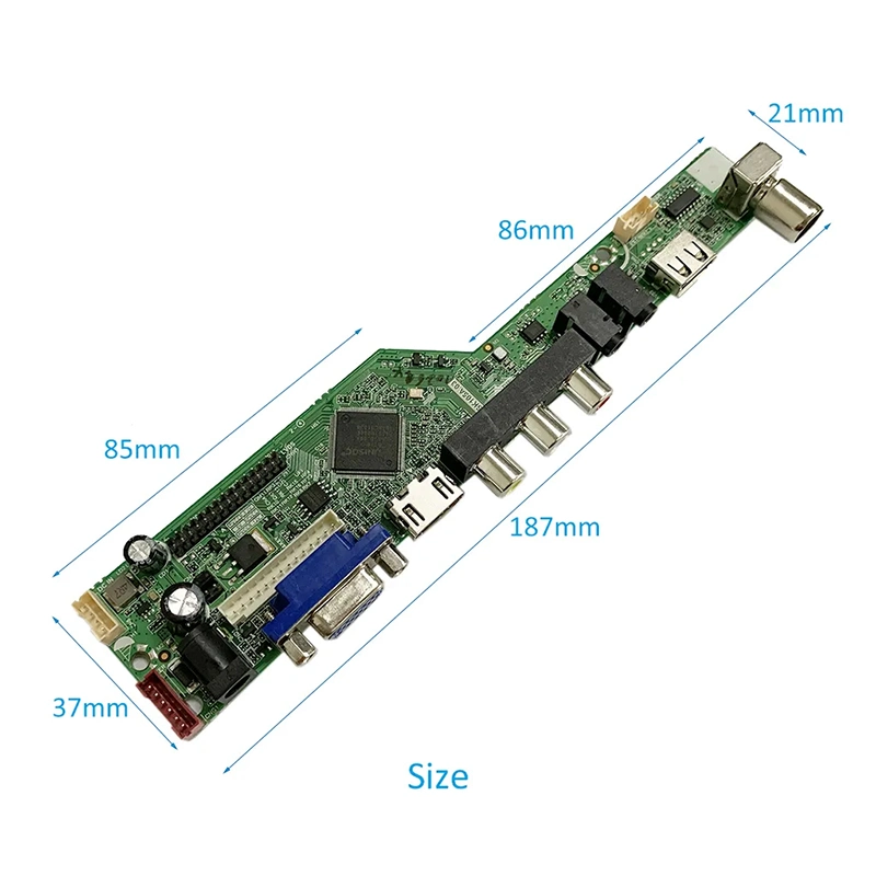 Carte TV universel T. SK105A. 03 LCD TV avec télécommande TV de la carte mère carte principale