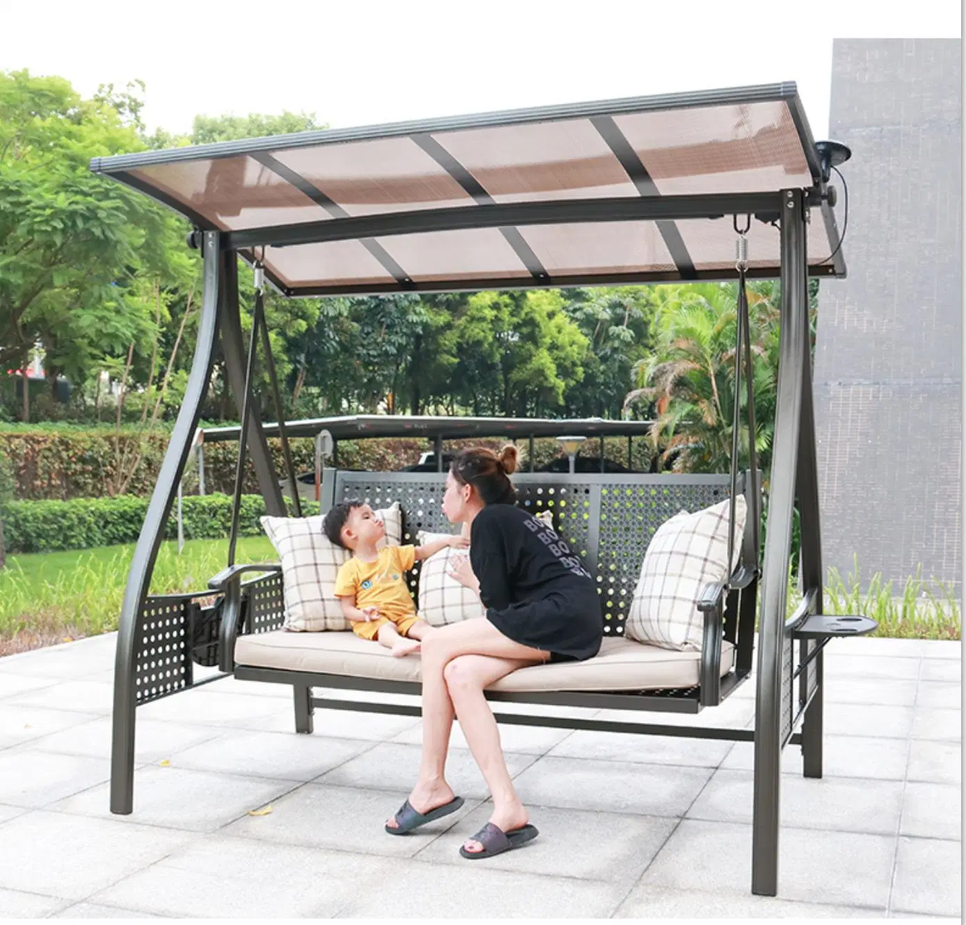 Outdoor Swing Courtyard Home Balcony Garden Multiplayer Net Red Rocking