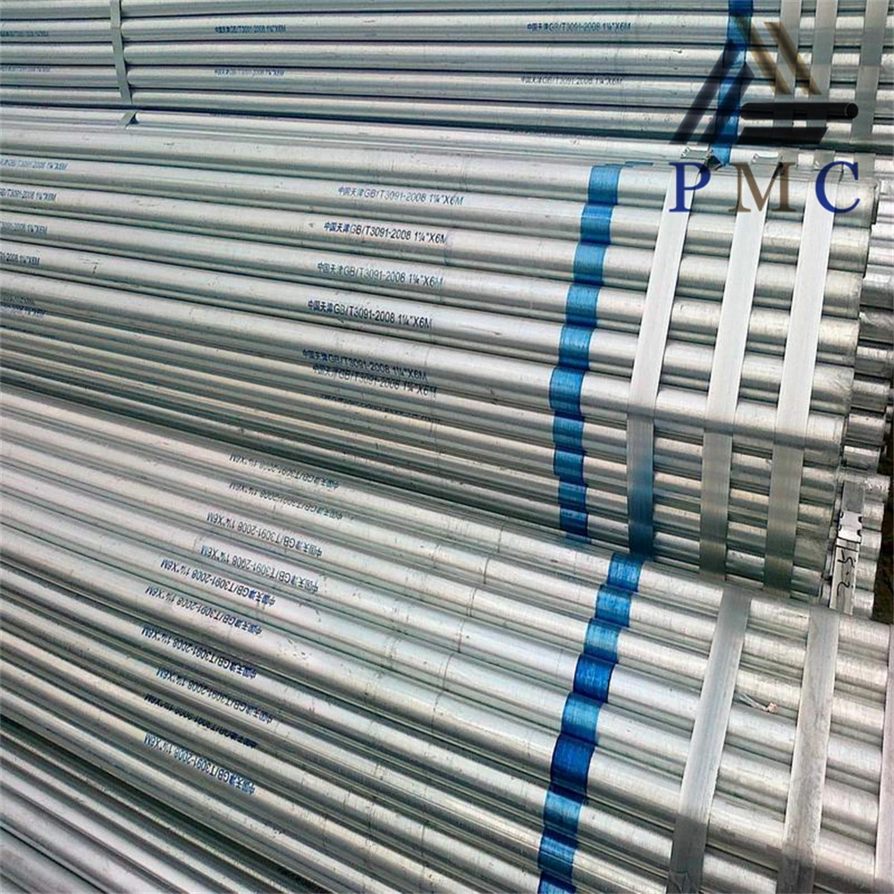 Threading Galvanized ERW Steel Pipe with Coupling