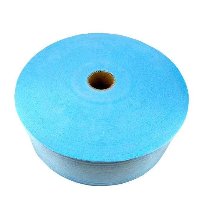 Blue Non-Woven Fabric Used for Masks, Disposable Clothes, Surgical Gowns, Medical Packaging