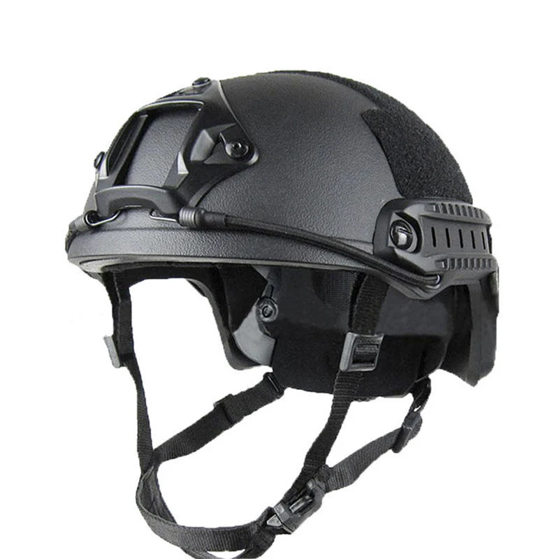 Police Helmet Black Custom Protective Game Equipment Plastic Military Safety Helmets