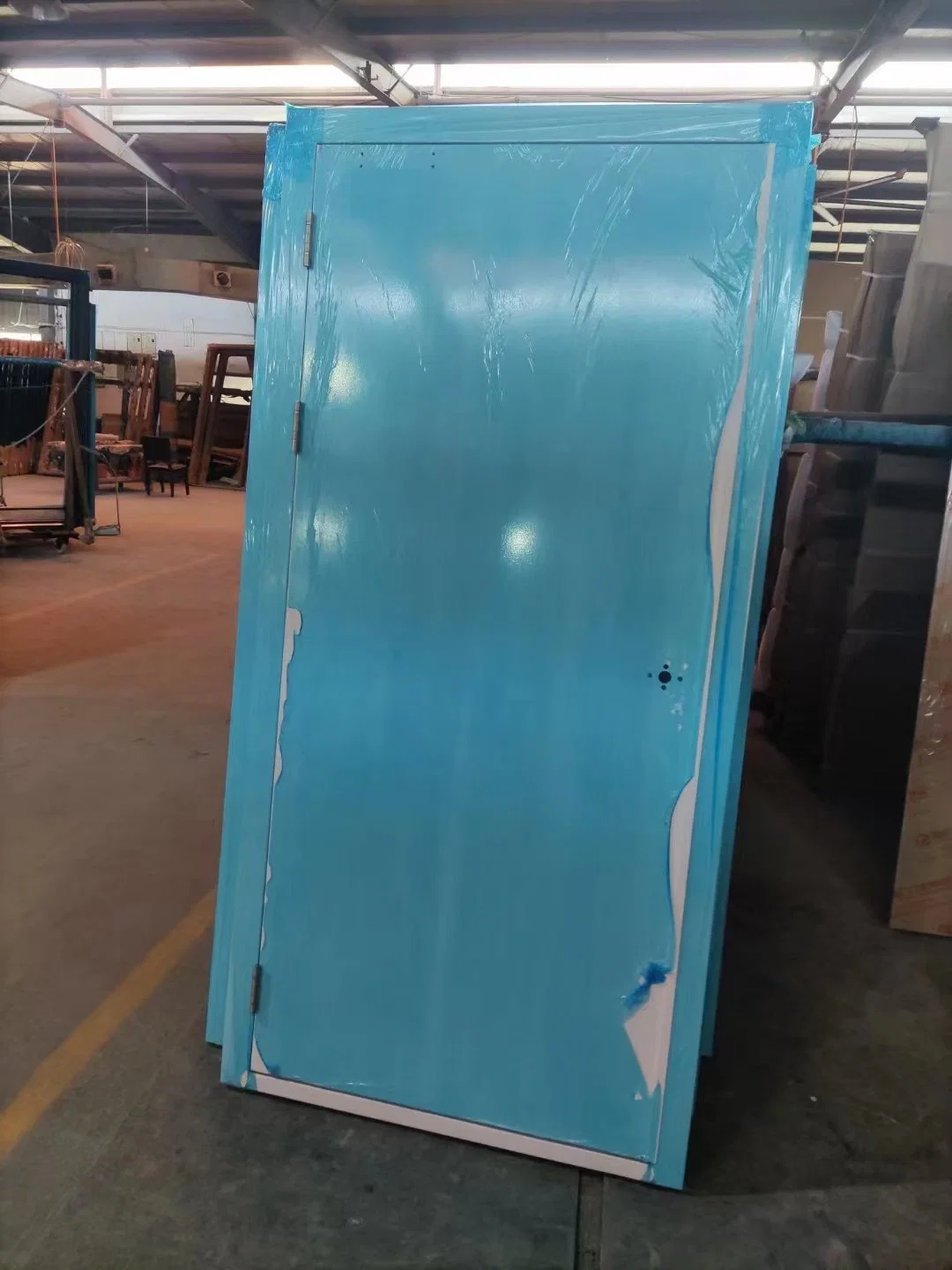 Strong Galvanized Steel Material Fireproof 90 Minutes Rated Fire Resistance Time Door