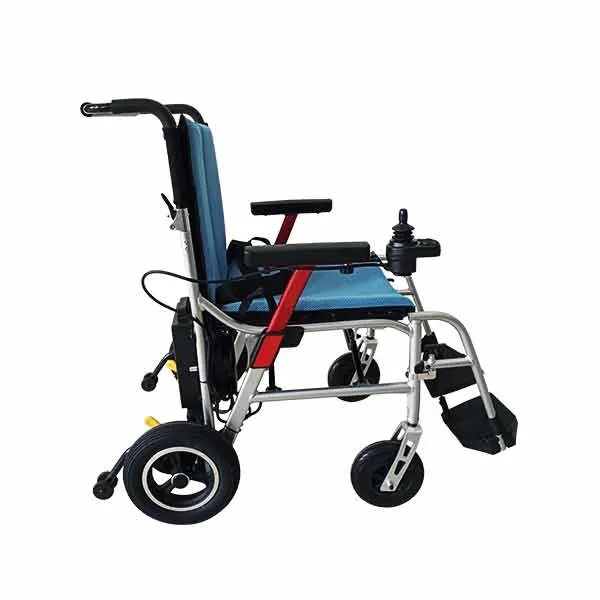 Foldable Super Light Electric Power Assist Wheelchair Handicapped Power Wheelchair Lightweight