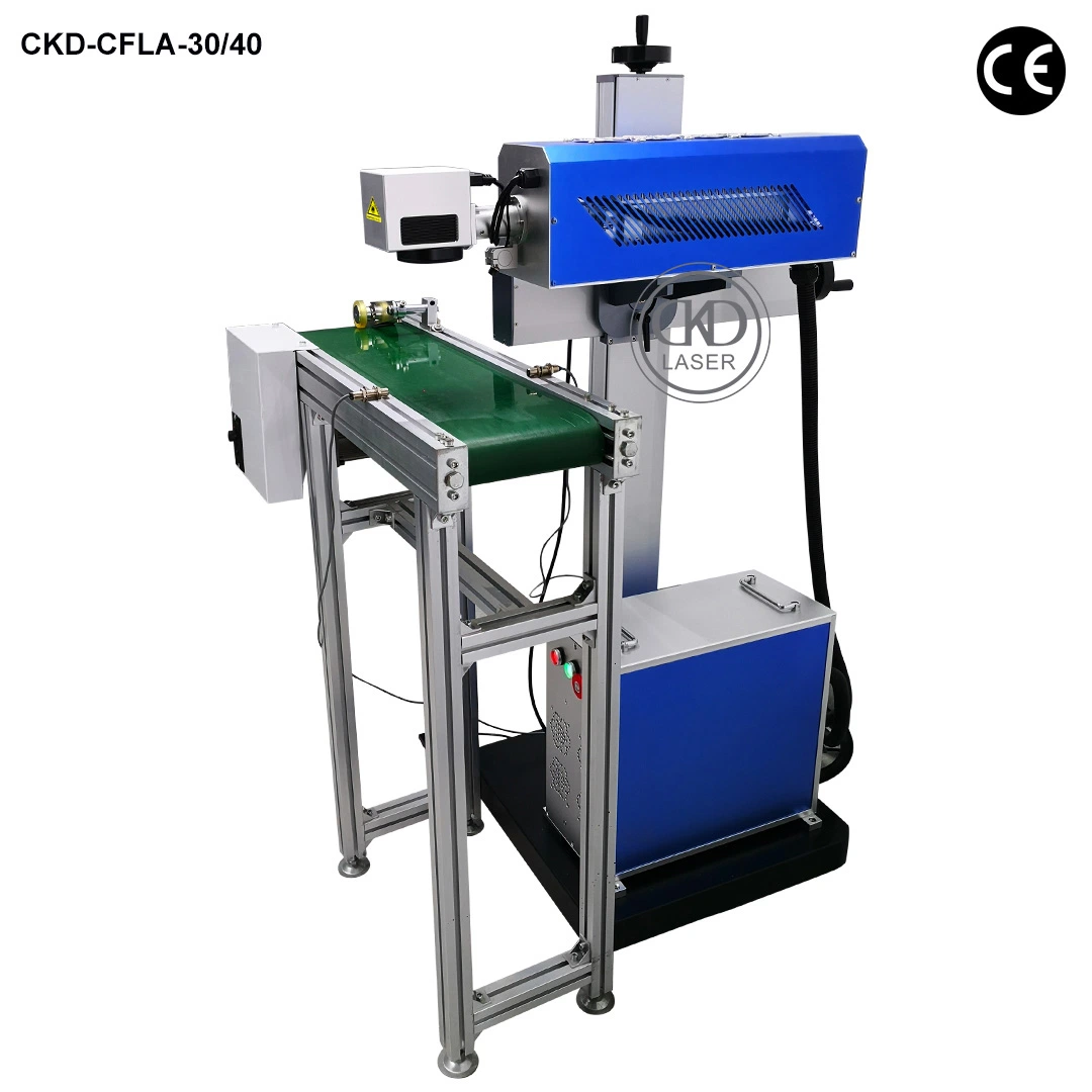 Vertical Moving Laser Machine for Conveyor Belt Production Line Cellophane Packaging