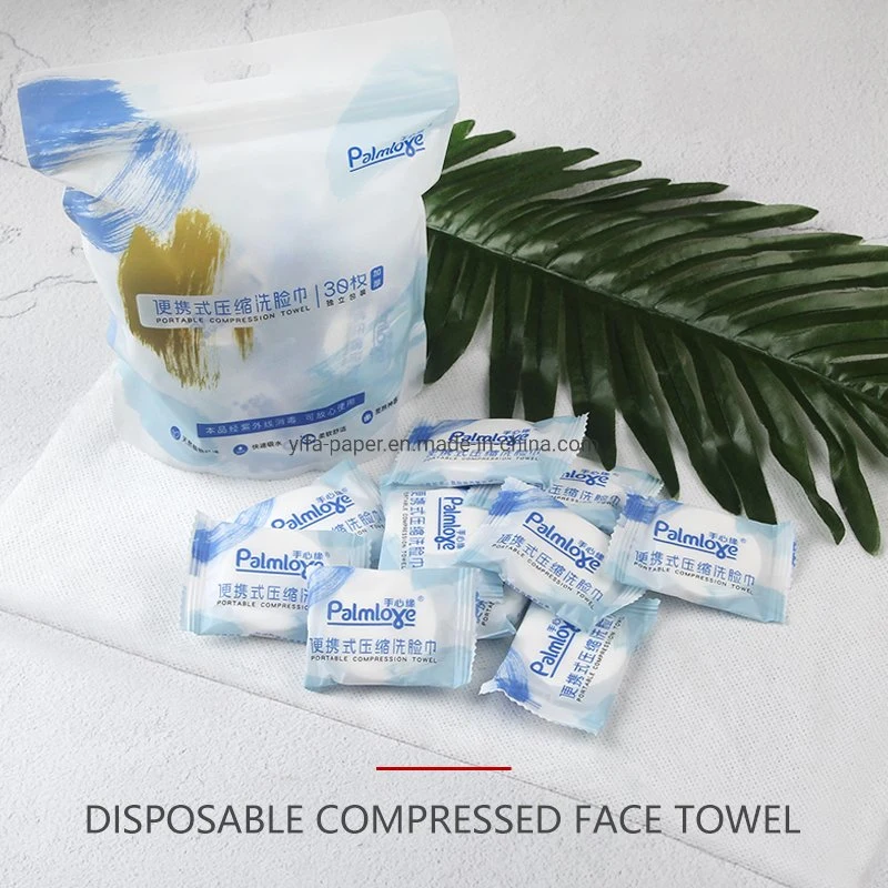 Disposable Cotton Face Towel in Portable Packing