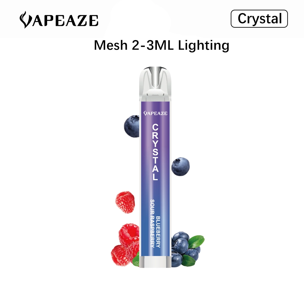 2023 Factory Direct Sale Wholesale/Supplier Electronic Cigarette Crystal 600 Puffs Vaporizer E Liquid 600 Puff 0%2% Nicotine Salt Mini Disposable/Chargeable Vape