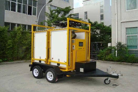 Easy Transport Trailer Emergency Portable Mobile Tower Light with Low-Noise and Solar Power