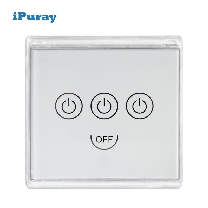 Network Glass Screen Touch Switch for 3 Loads