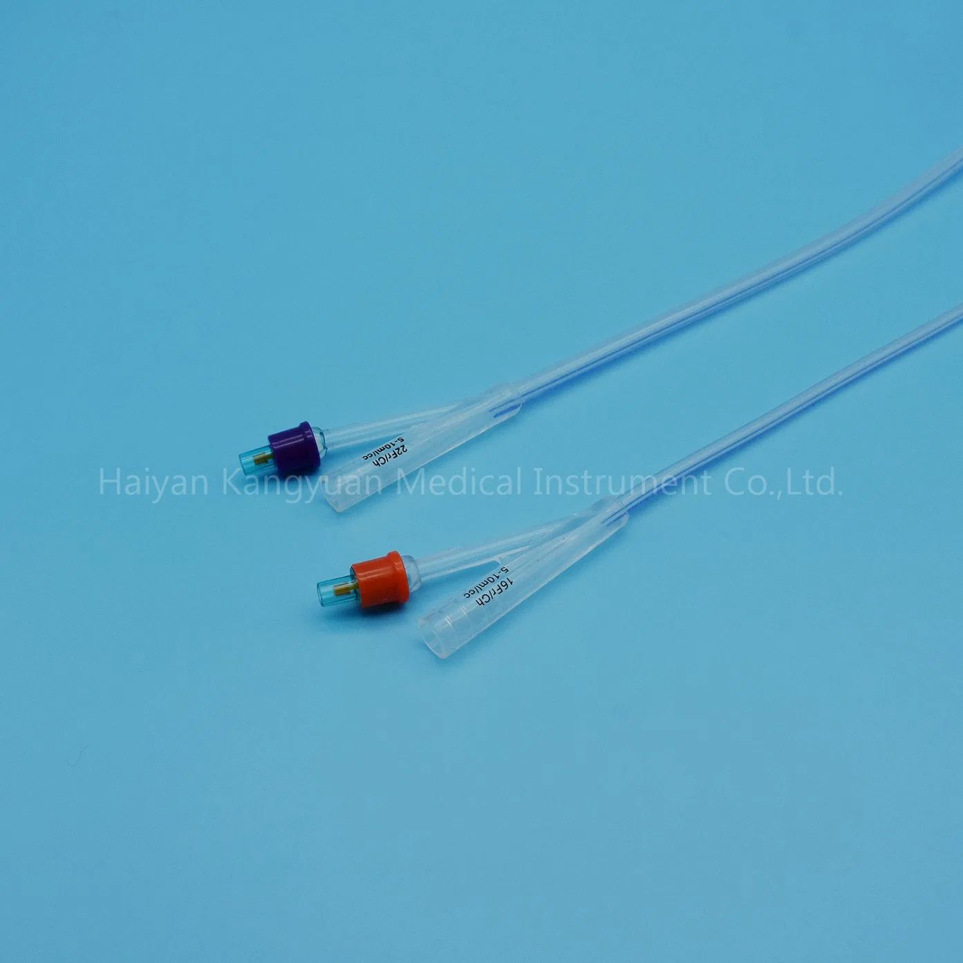 Integrated Flat Balloon Silicone Foley Catheter with Unibal Integral Balloon Technology Tiemann Tipped Urethral Use