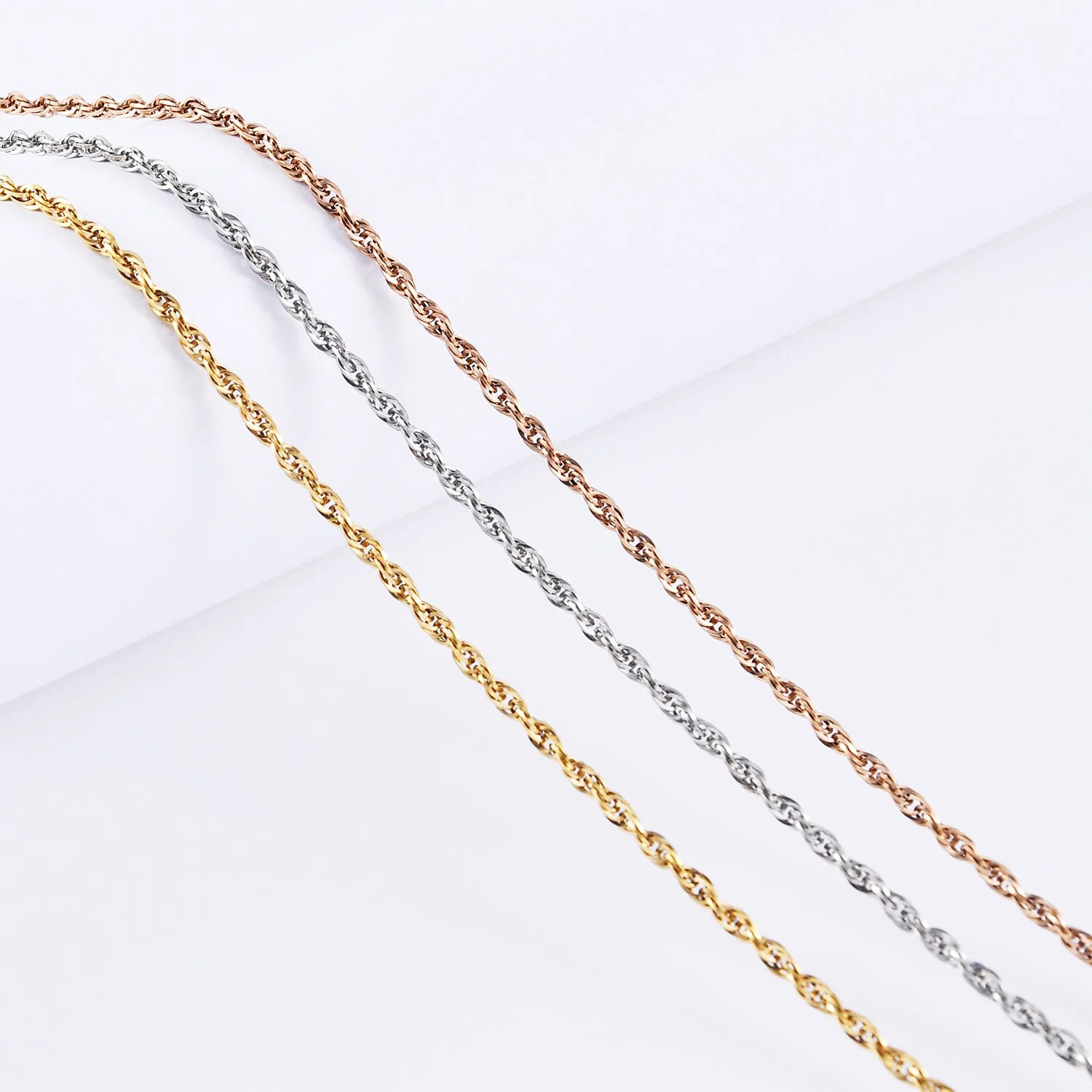 14K 18K Gold Plated Stainless Steel Necklace Jewelry Accessories for Body Chain Clothes Chain Accessories