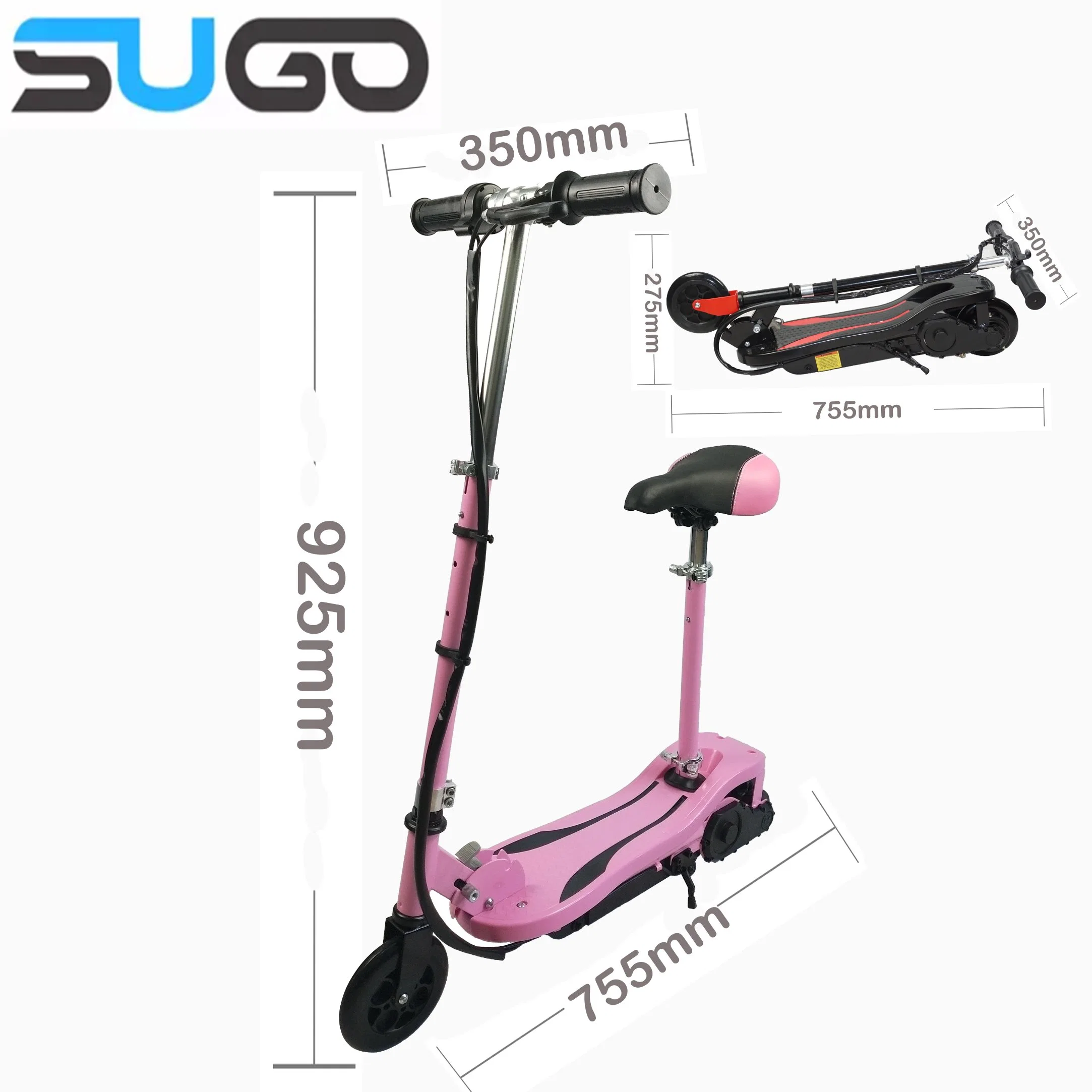 120W Electric Scooter with Seat Foldable Kick Scooter Kids Electric Scooter