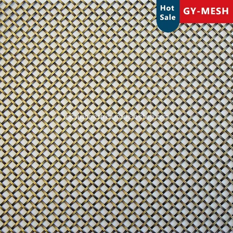 Decorative Flat Wire Grilles for Cabinet Door Inserts/Copper Woven Mesh/Stainless Steel Woven Mesh