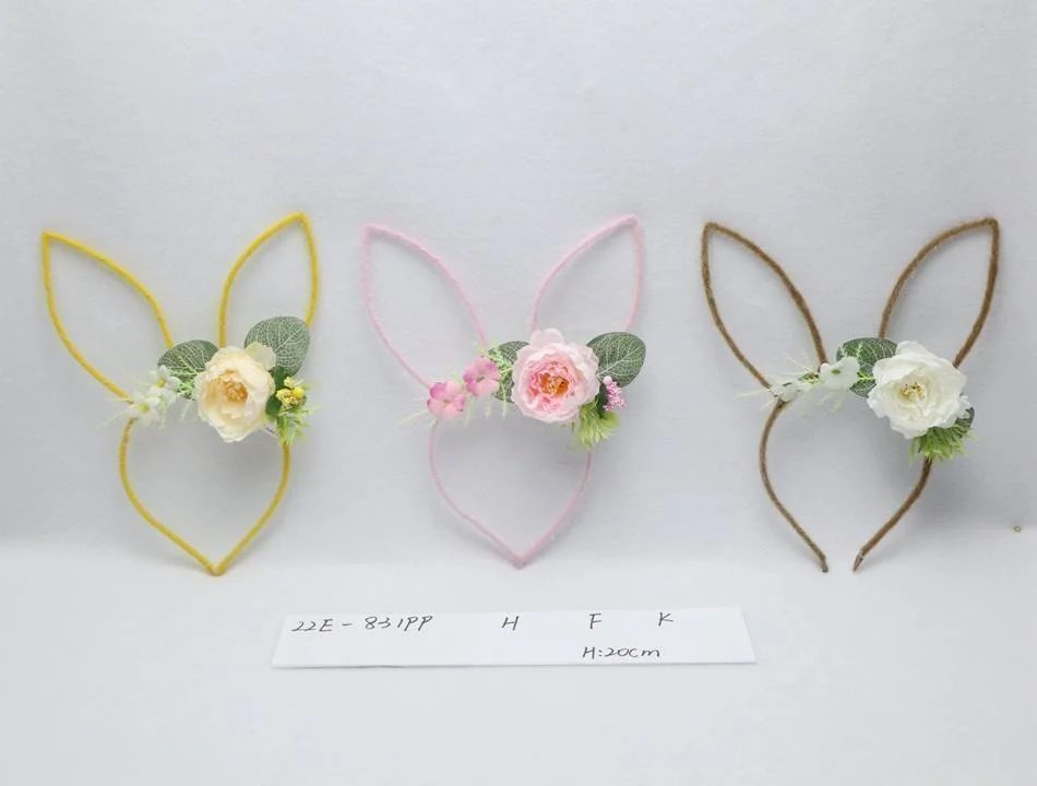 Wholesale/Supplier Easter Craft Hairband Hand-Made Decoration Head Band Ornament Hairpin Clip Head Hoop Easter Party Decoration Hairaband