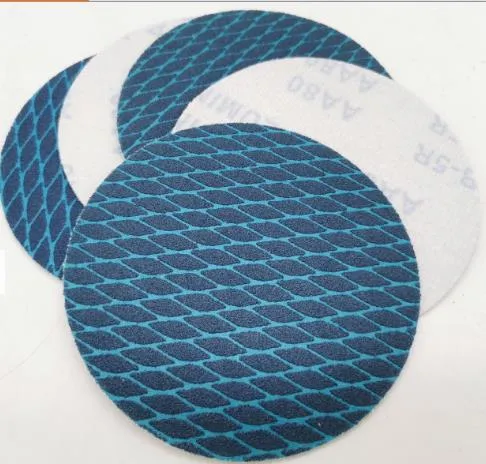 4"-7" Sharpness Blue Rhombus Jb-5r Sanding Abrasive Velcro Disc for Wood/ Metal Sanding