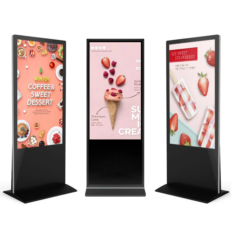 Высокое качество киоск портативный ультратонкие напольная подставка Тотем Interactive Digital Signage