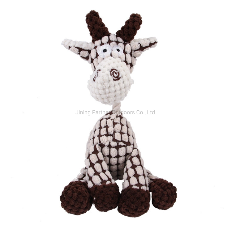 Novo design engraçado cão de estimação a formação de moagem Dog Interactive soando burro recheadas macio Plush mastigar limpeza dos dentes Brinquedos Doll