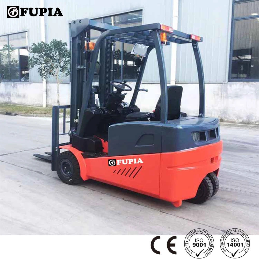 Almacenamiento en frío Forklift Three Wheel 2ton USA Curtis Controller Full Elevador mecánico de accionamiento de motor de CA