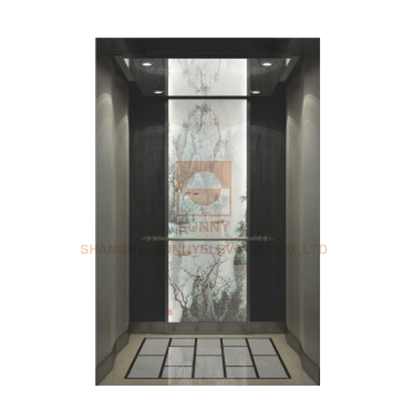 Floor Marble Mosaic Car Design for Hotel Elevator