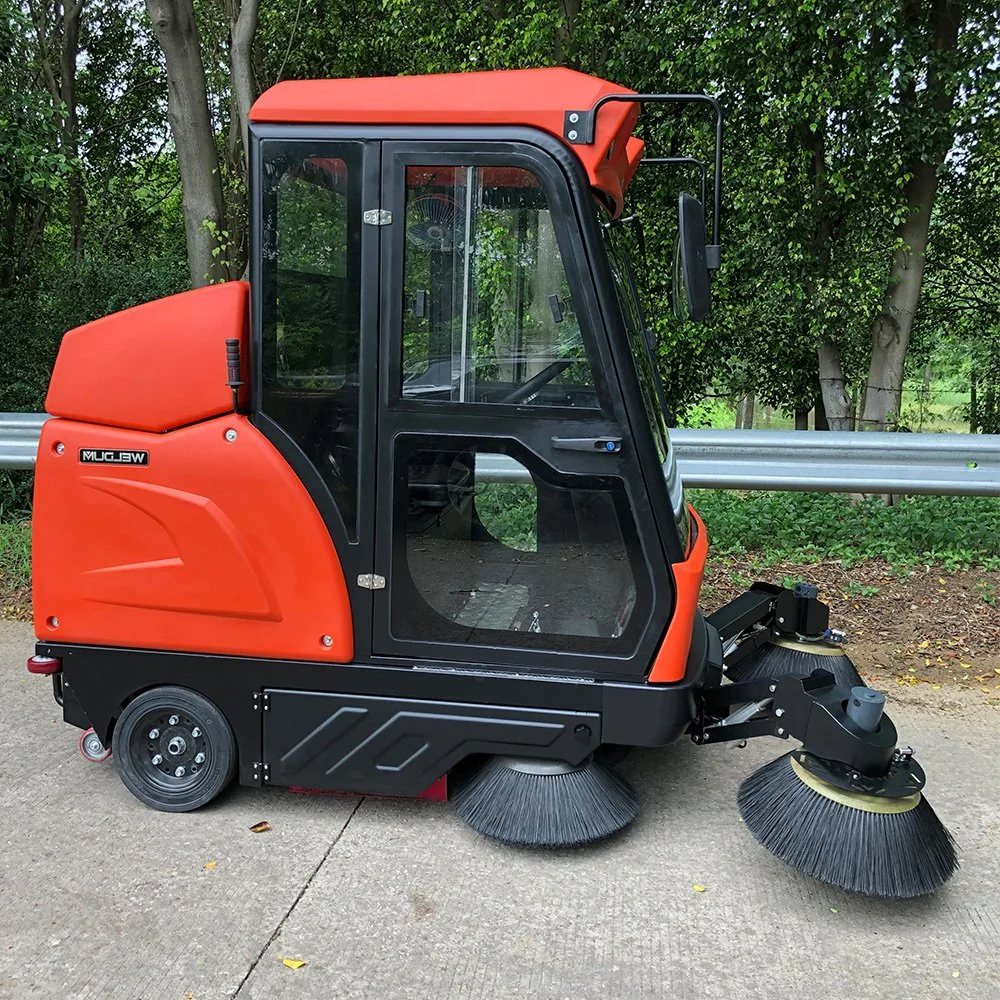 Outdoor Electric Cleaner Ride-on Sweeper with Vacuum