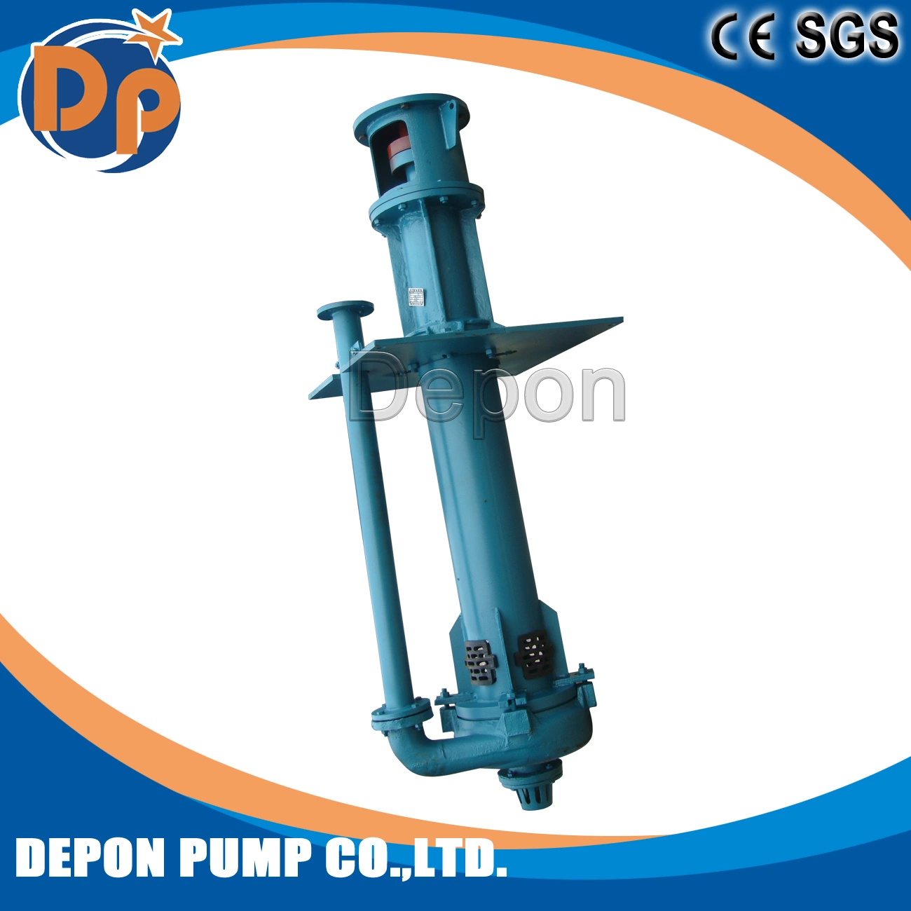 Long Shaft Electric Motor Open Well Water Tank Centrifugal Vertical Slurry Pump