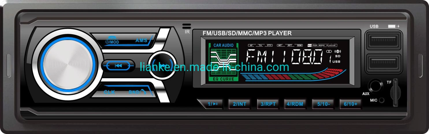 Coches 1 DIN mayorista Multimedia reproductor de audio FM