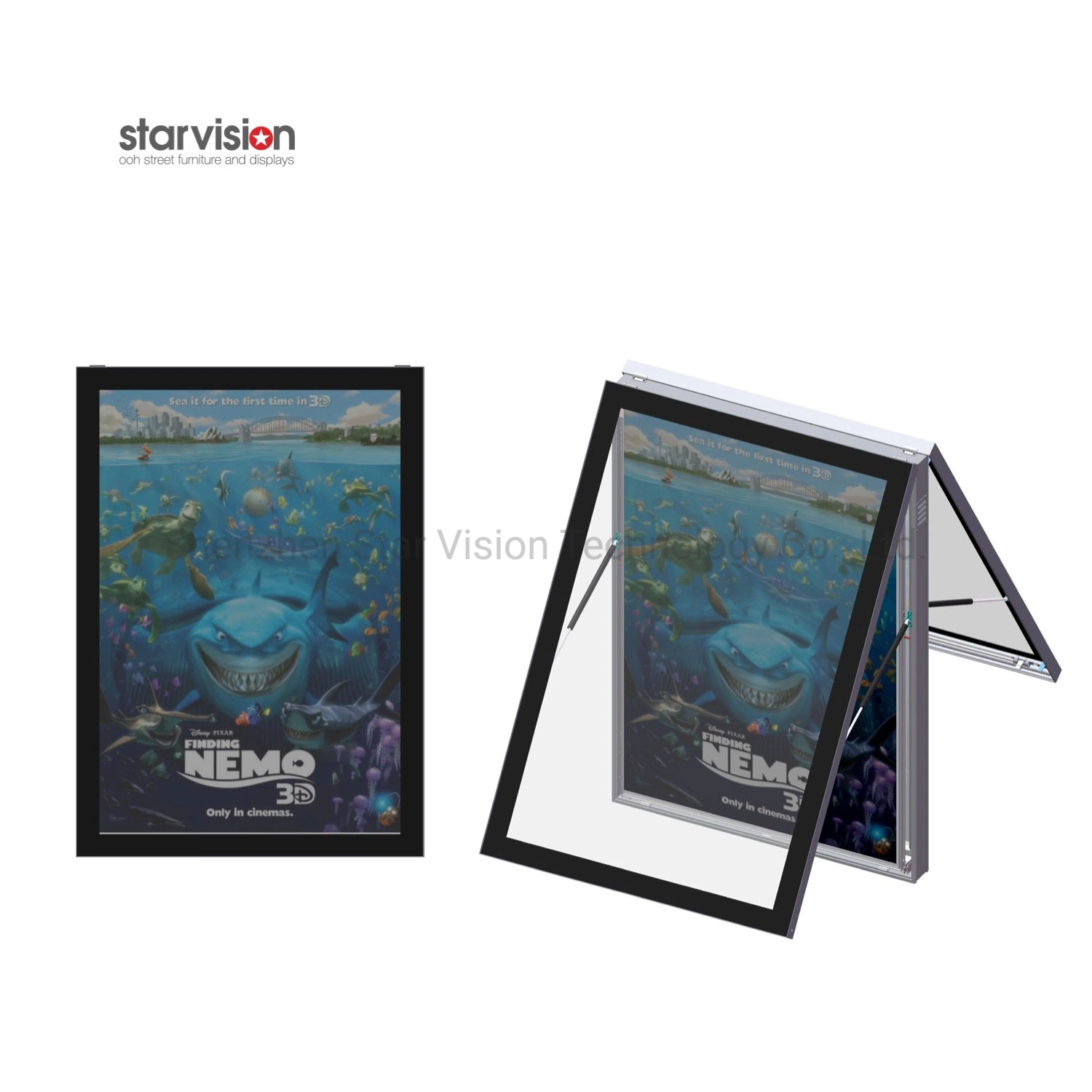 Double Side Aluminum Outdoor Water Proof LED Poster Frame for Advertisement