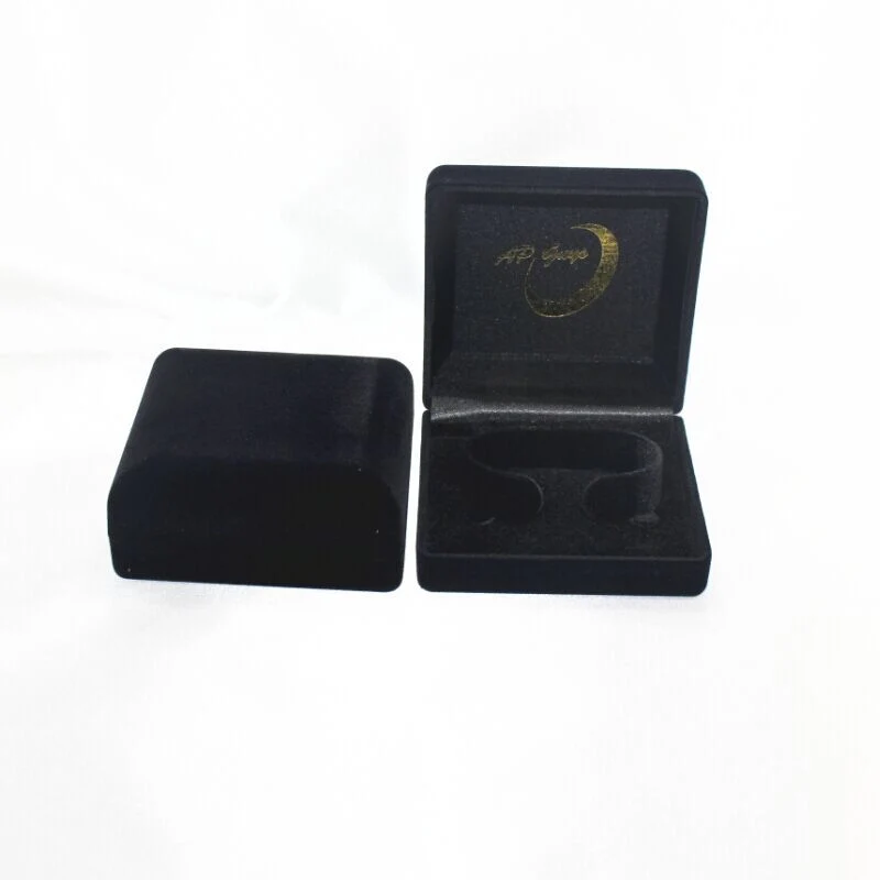 Wholesale Black Custom Rectangle Shape Velvet Box /Gift Box for/Jewelry /Coin/Cufflink Box