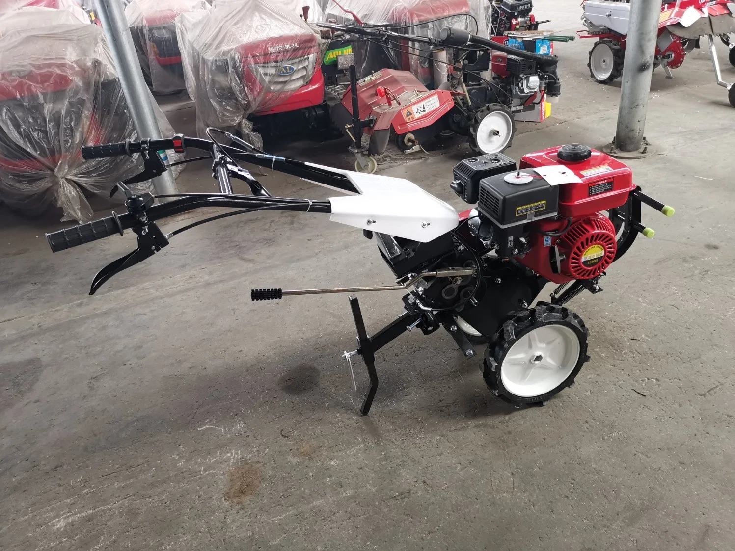 Gasoline 170/177 / 190 Farming Mini Plough Machine Cutlivator