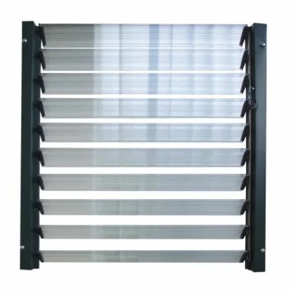 Built in Insulated Factory Custom Louver Glass Window with/Without Black Painted Color