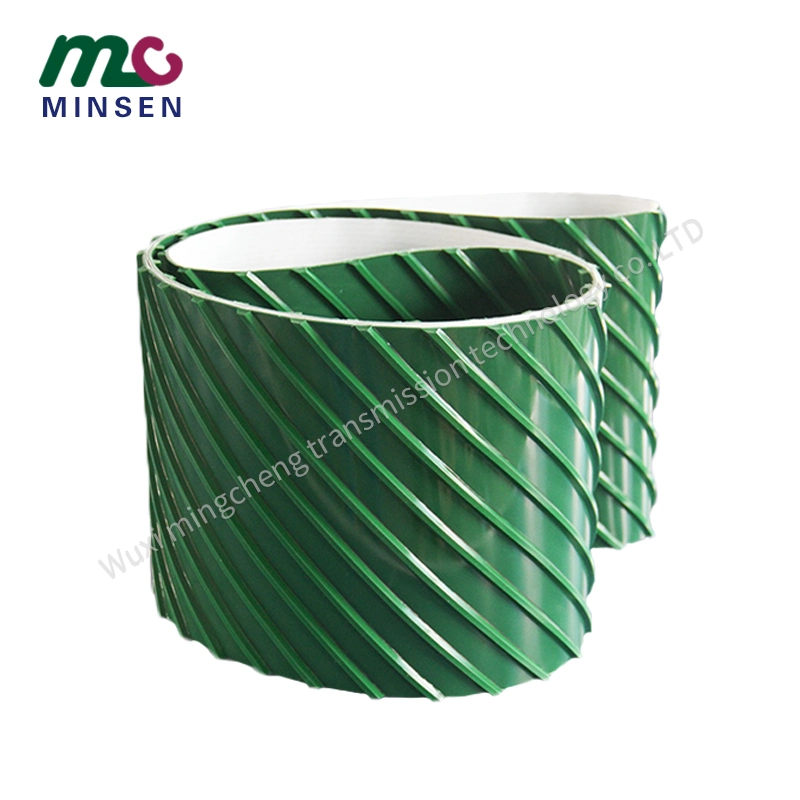 Factory PVC Green Special Guide Bar Conveyor Belt Customized Processing, Suitable for Special Material Transport